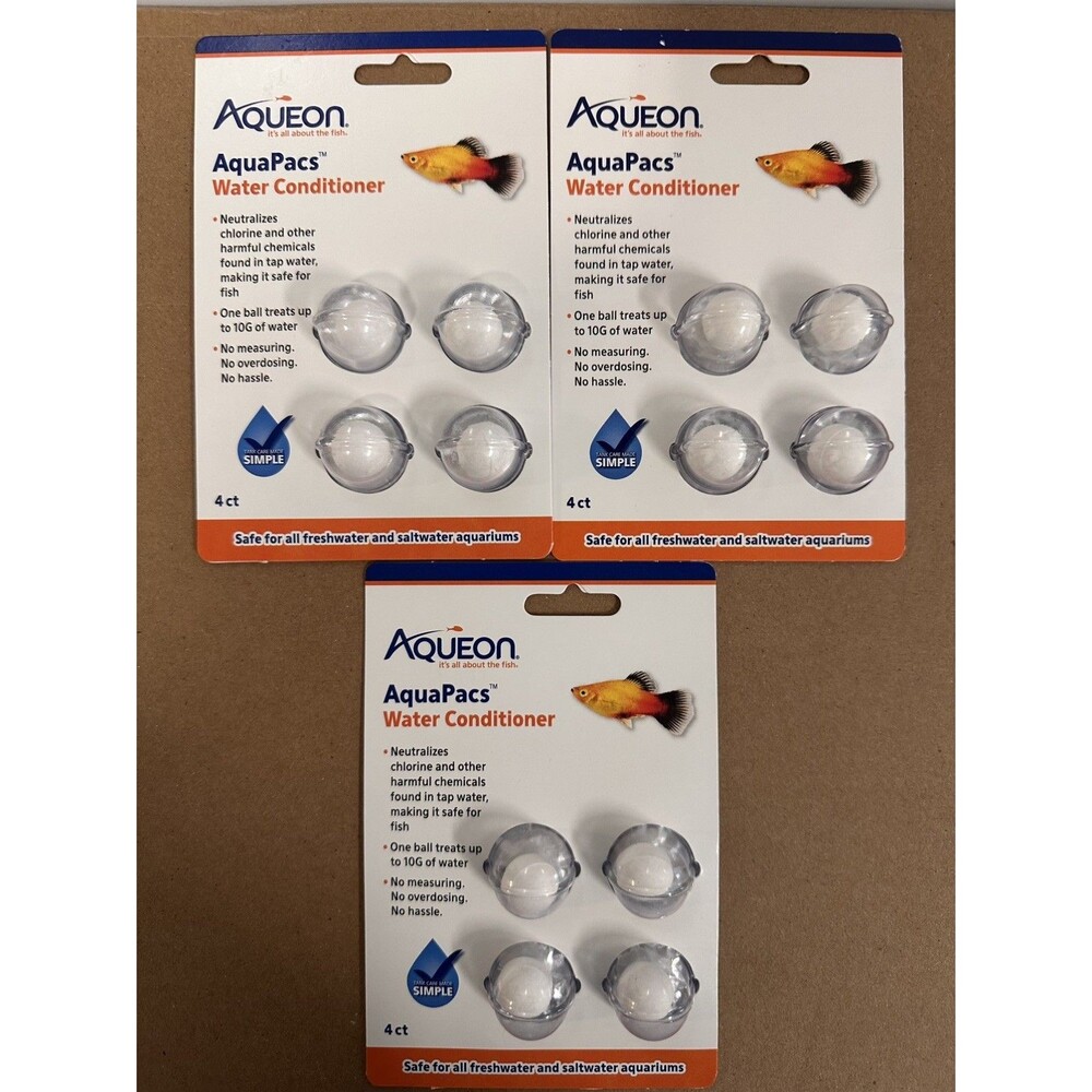Aqueon AquaPacs Water Conditioner Neutralizes Tap Water EX16APR28